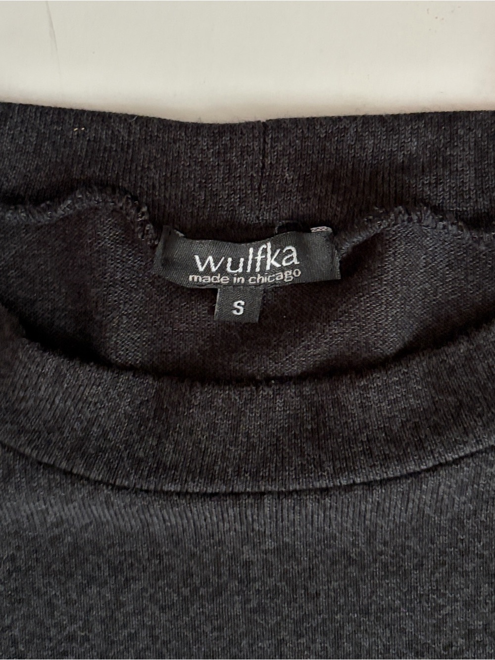 Wulfka Handmade Sweater Puff Sleeve Sweater Gray Tencel size Small - Picture 14 of 14